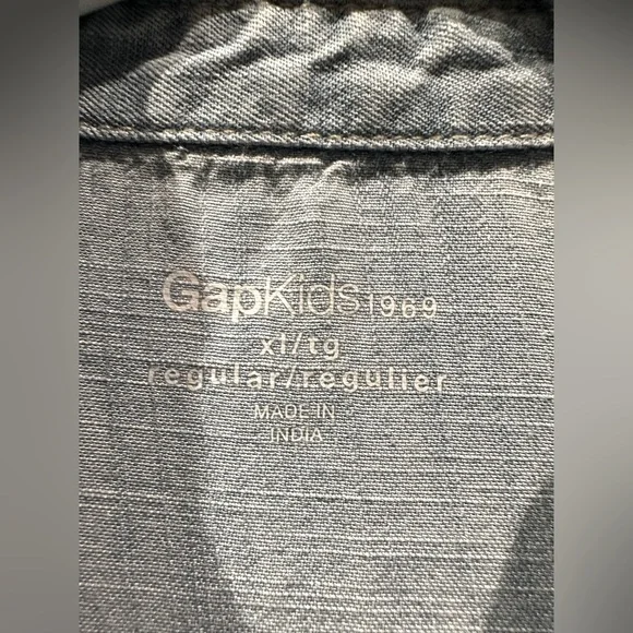 Gap Denim Look Ruffled Blouse - Picture 3 of 3